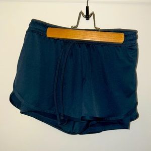 Champion running shorts with spandex.